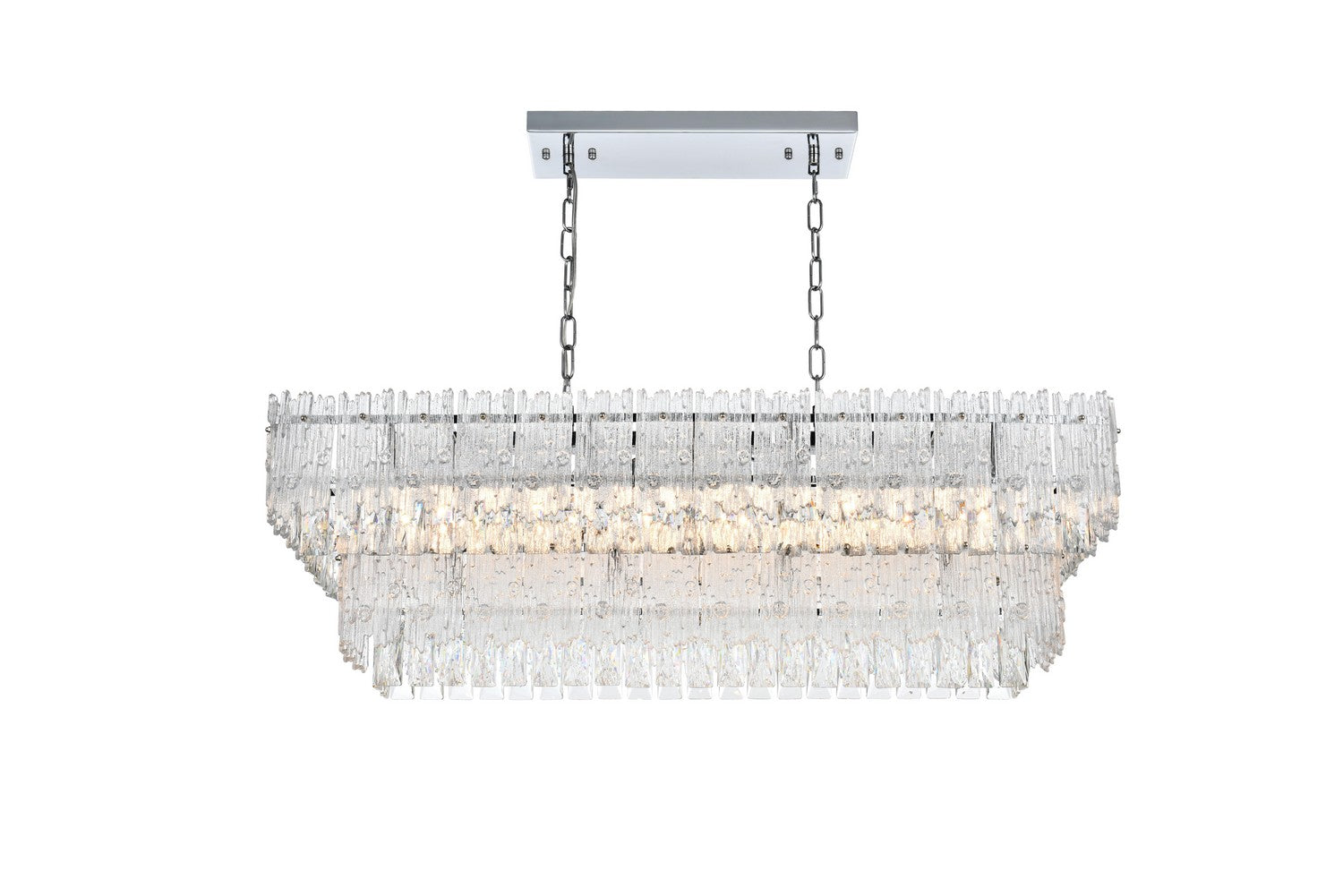 Elegant Lighting - 1780G37C - Six Light Chandelier - Emilia - Chrome