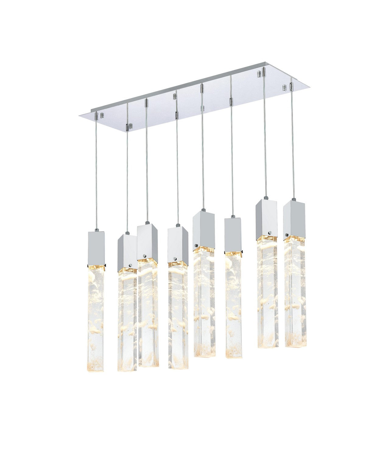 Elegant Lighting - 2088D36C - Eight Light Pendant - Aurora - Chrome