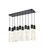Elegant Lighting - 2088D42BK - Ten Light Pendant - Aurora - Black