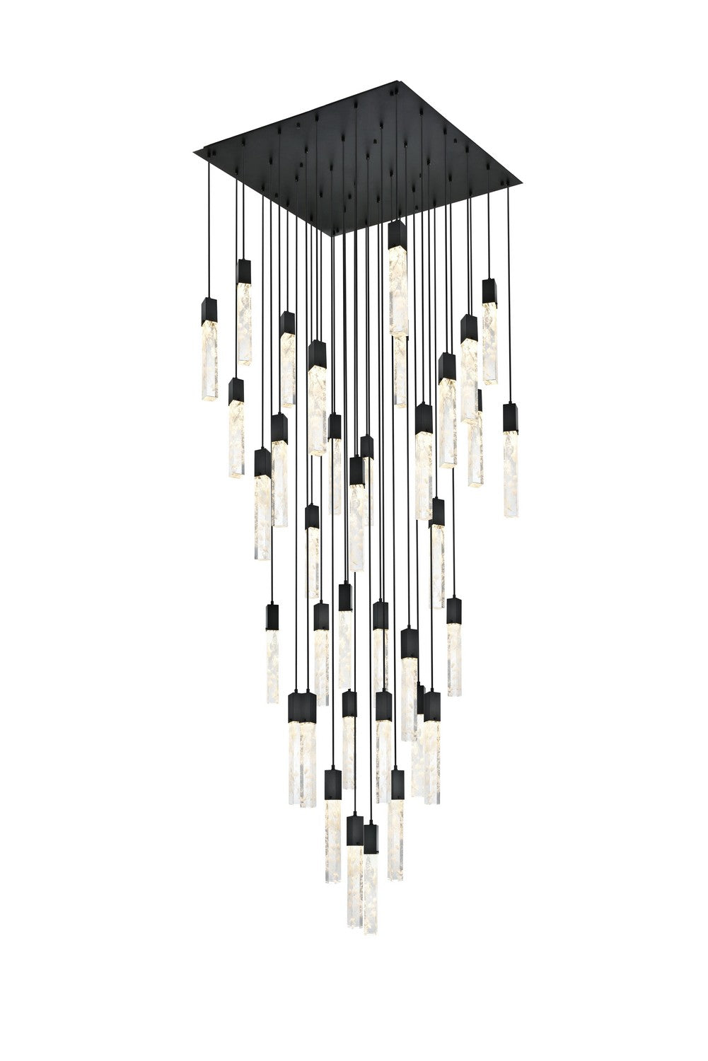 Elegant Lighting - 2088G42BK - 36 Light Chandelier - Aurora - Black