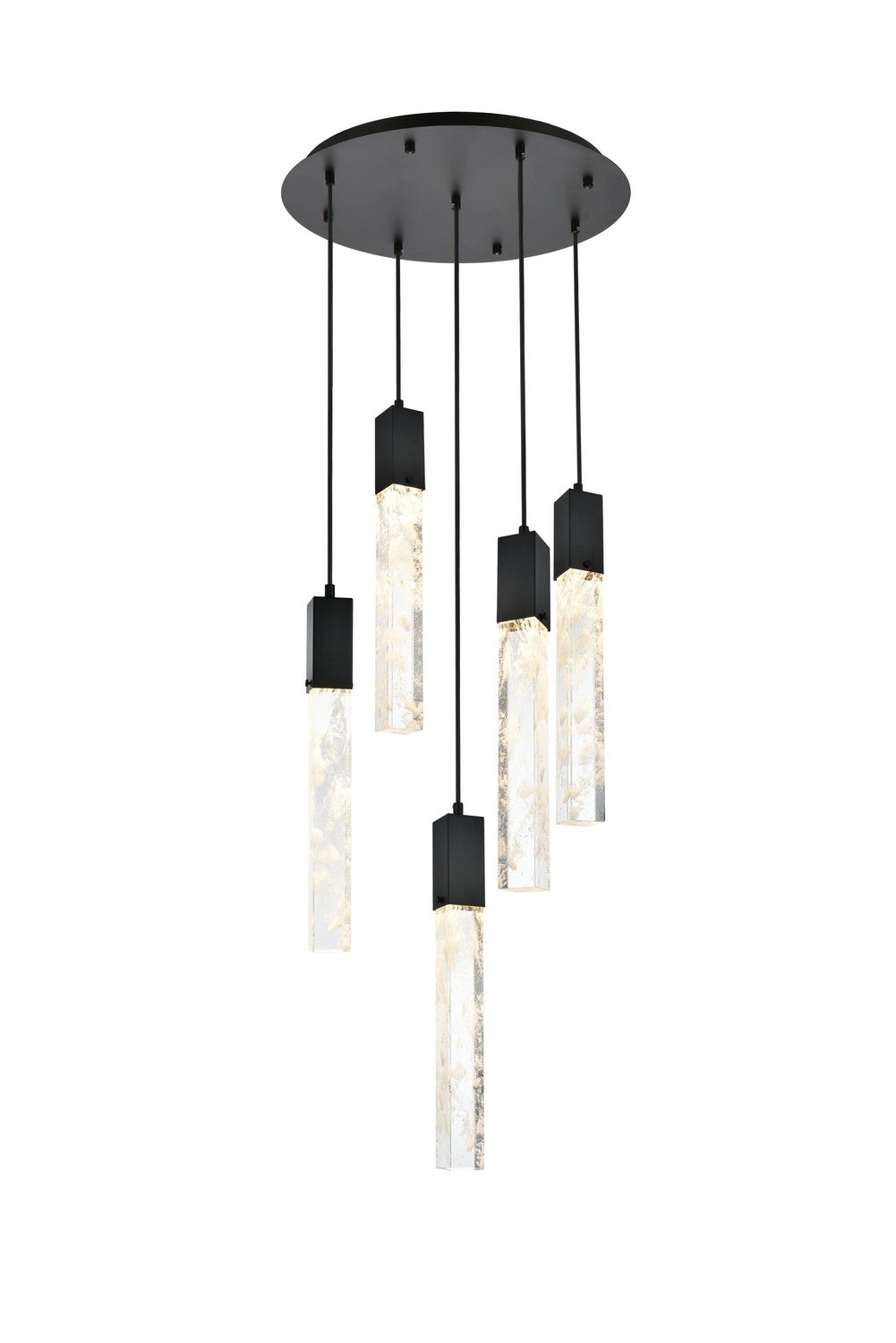 Elegant Lighting - 2089D20C - Five Light Chandelier - Aurora - Chrome
