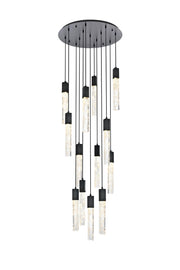Elegant Lighting - 2089G30BK - 13 Light Chandelier - Aurora - Black