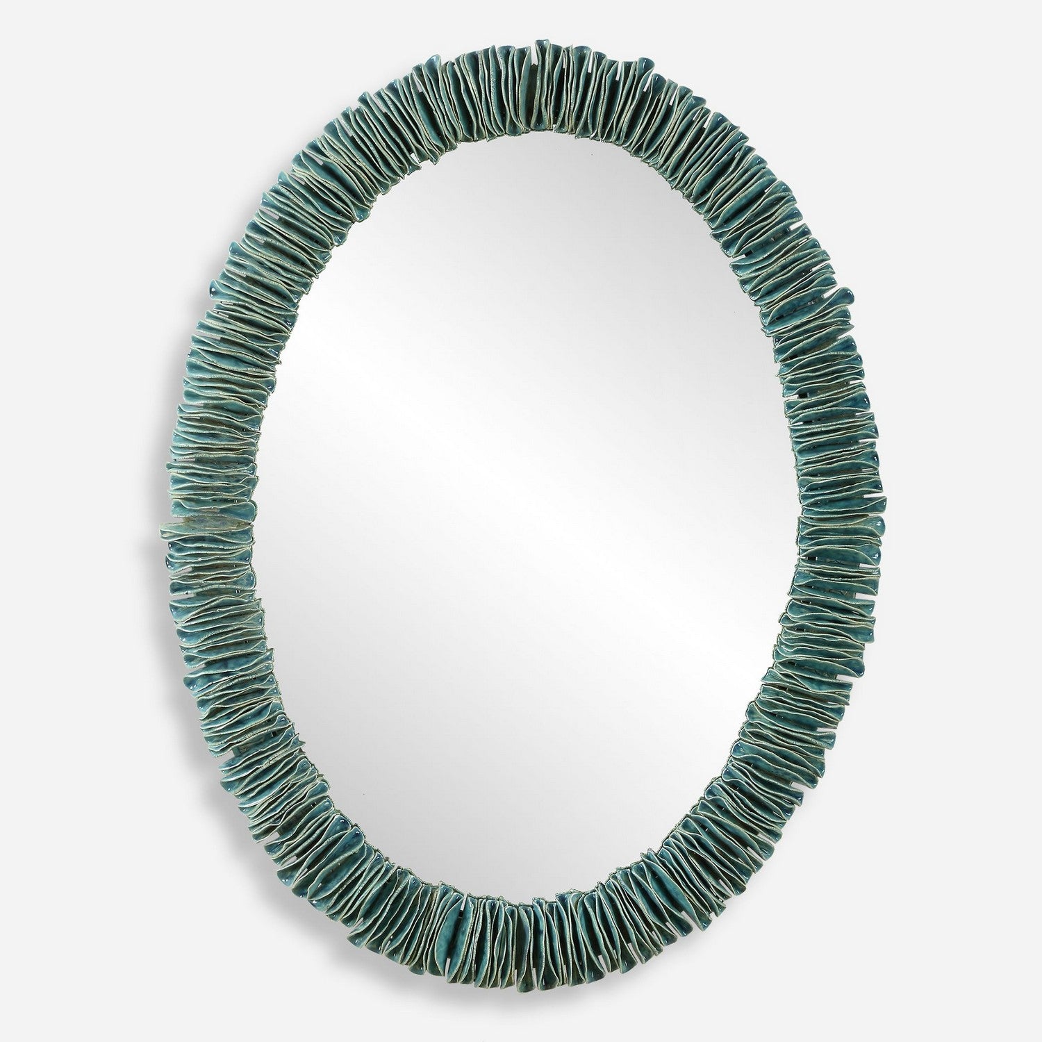 Uttermost - 08183 - Mirror - Bonaire - Blue Glaze