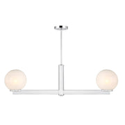 Meridian - M100124CH - Two Light Linear Chandelier - Chrome