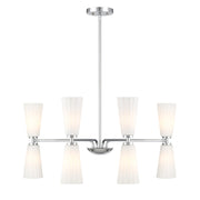 Meridian - M100126CH - Eight Light Chandelier - Chrome