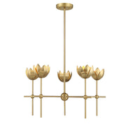 Meridian - M100131NB - LED Chandelier - Natural Brass