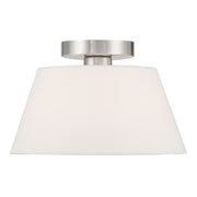 Meridian - M60077BN - Three Light Semi-Flush Mount - Brushed Nickel