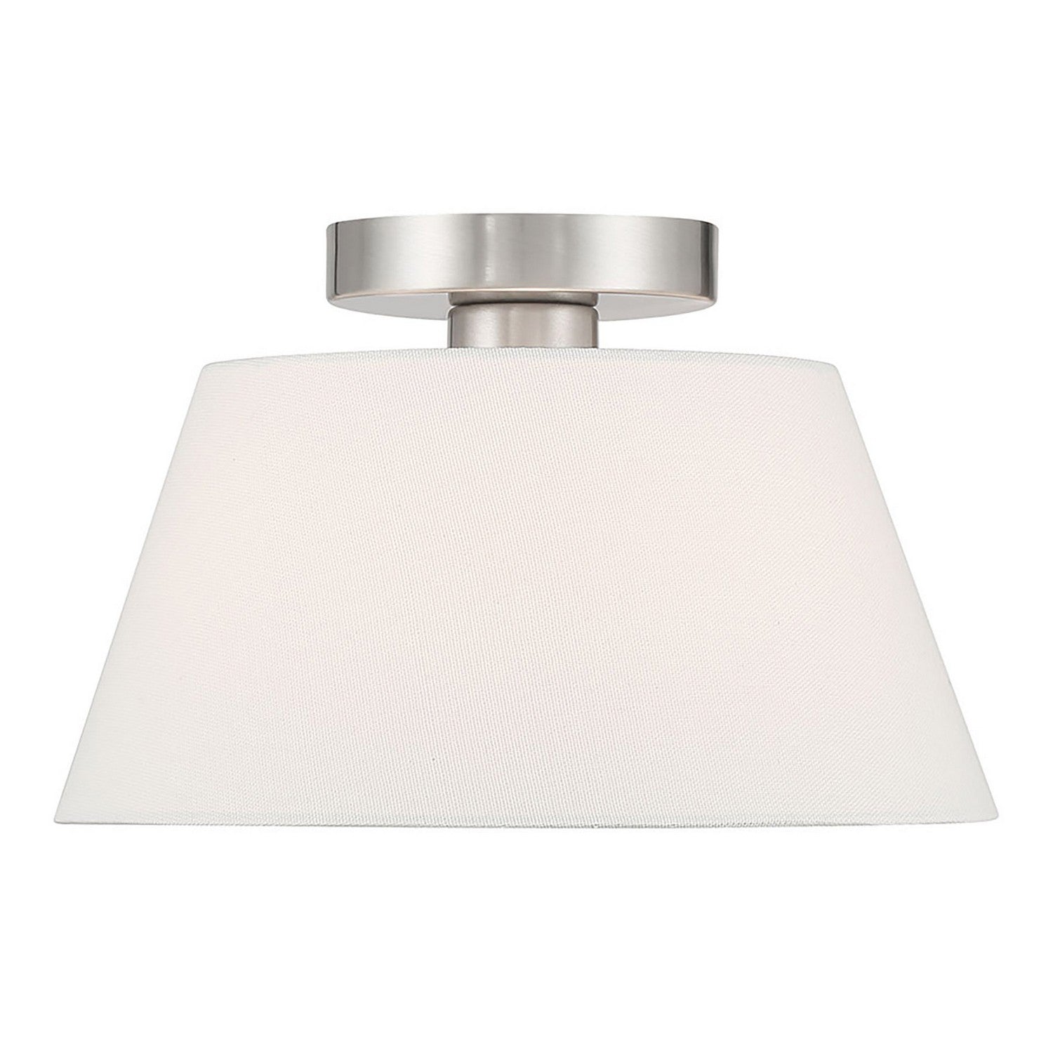 Meridian - M60077BN - Three Light Semi-Flush Mount - Brushed Nickel