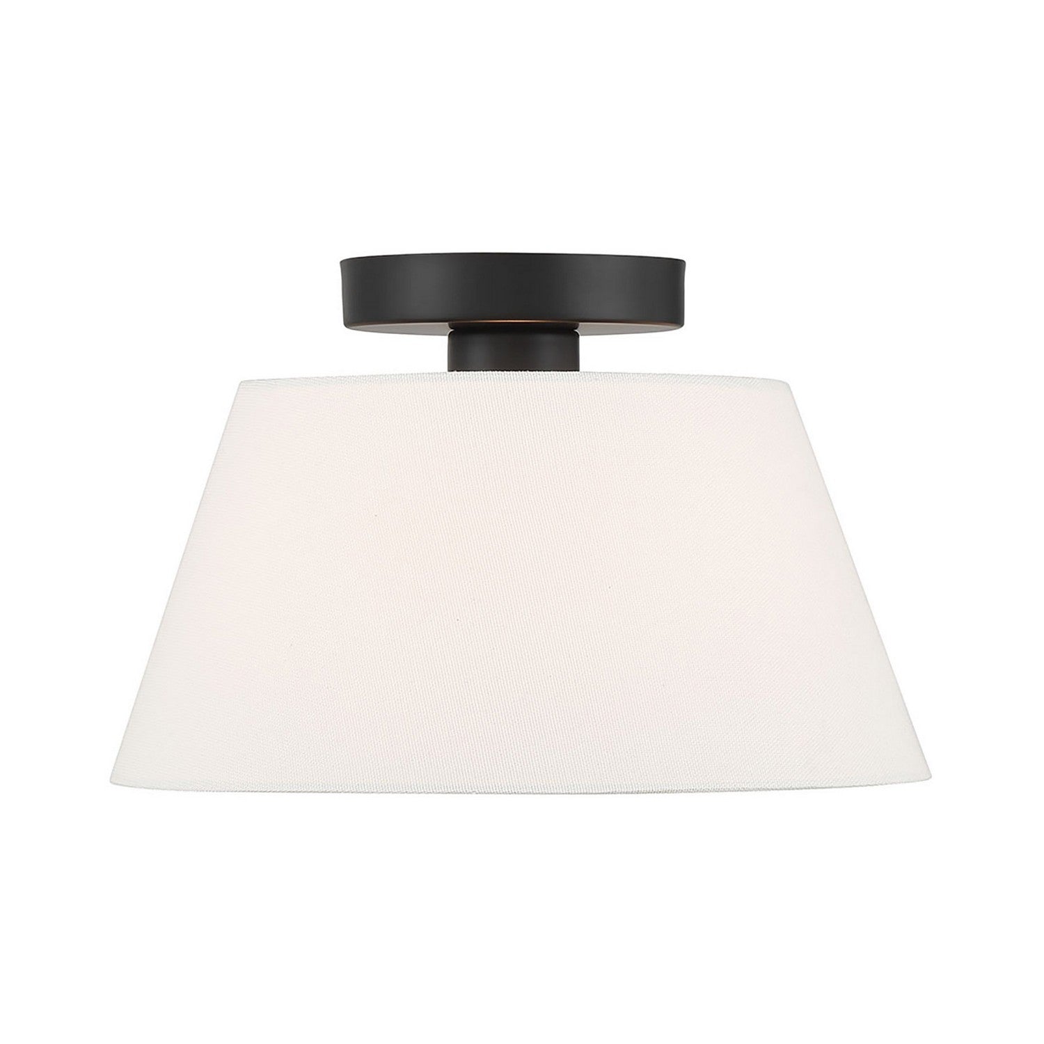 Meridian - M60077MBK - One Light Semi-Flush Mount - Matte Black