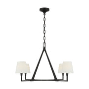 Visual Comfort Studio - CC1724AI - Four Light Chandelier - Perth - Aged Iron