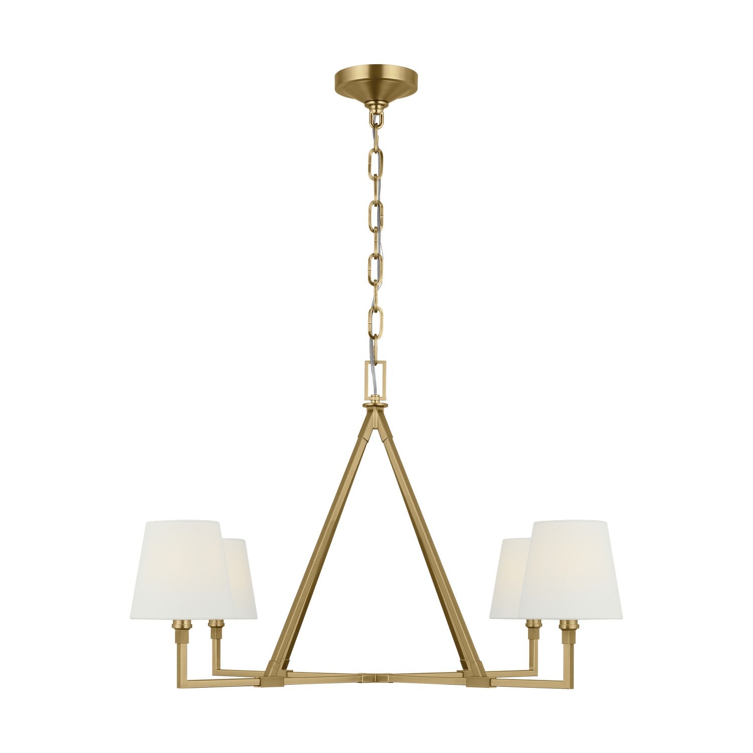 Visual Comfort Studio - CC1724BBS - Four Light Chandelier - Perth - Burnished Brass