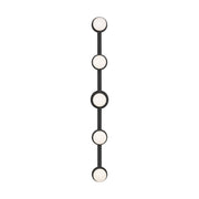 Visual Comfort Studio - KWL1165MBK - Five Light Vanity - Nodes - Midnight Black