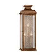 Visual Comfort Studio - OL11102NCP - Three Light Wall Lantern - Pediment - Natural Copper