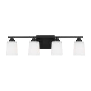 Generation Lighting - 4420904-112 - Four Light Wall / Bath Sconce - Vinton - Midnight Black