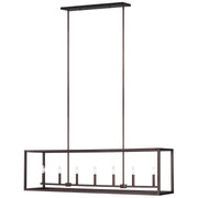 Generation Lighting - 6634507EN-710 - Seven Light Island Pendant - Moffet Street - Bronze