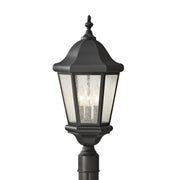 Generation Lighting - OL5907EN/BK - Three Light Outdoor Post Lantern - Martinsville - Black