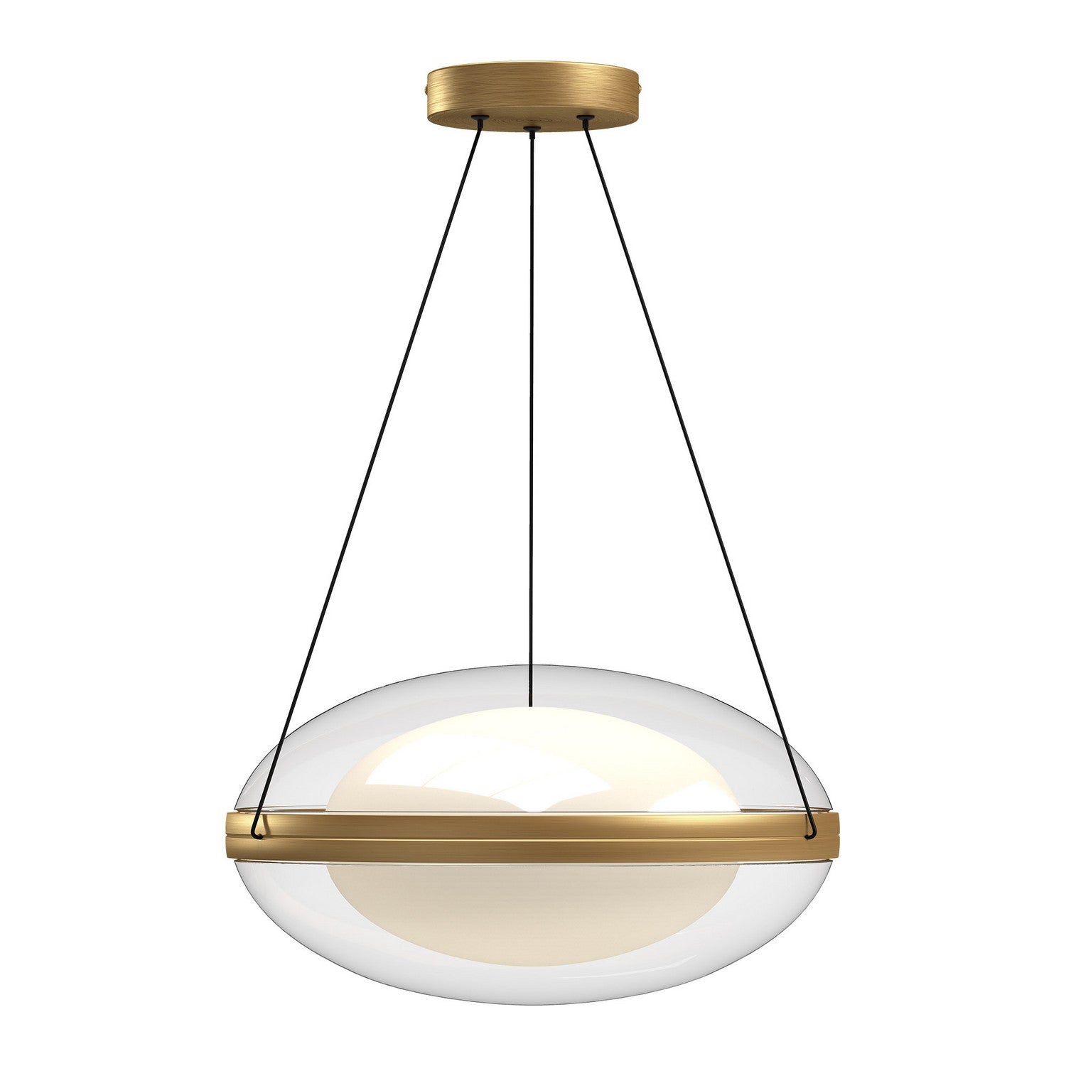 Kuzco Lighting - PD76316-BG/OP-UNV - LED Pendant - Virgo - Brushed Gold/Opal Glass