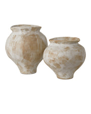 Currey and Company - 1200-0928 - Vase Set of 2 - Black / White / Pale Green / Pale Red
