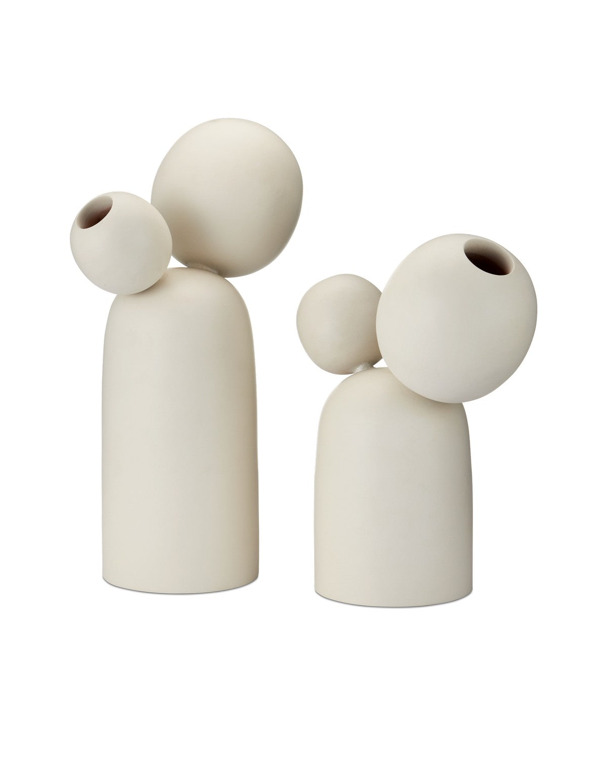 Currey and Company - 1200-0970 - Object Set of 2 - Ivory