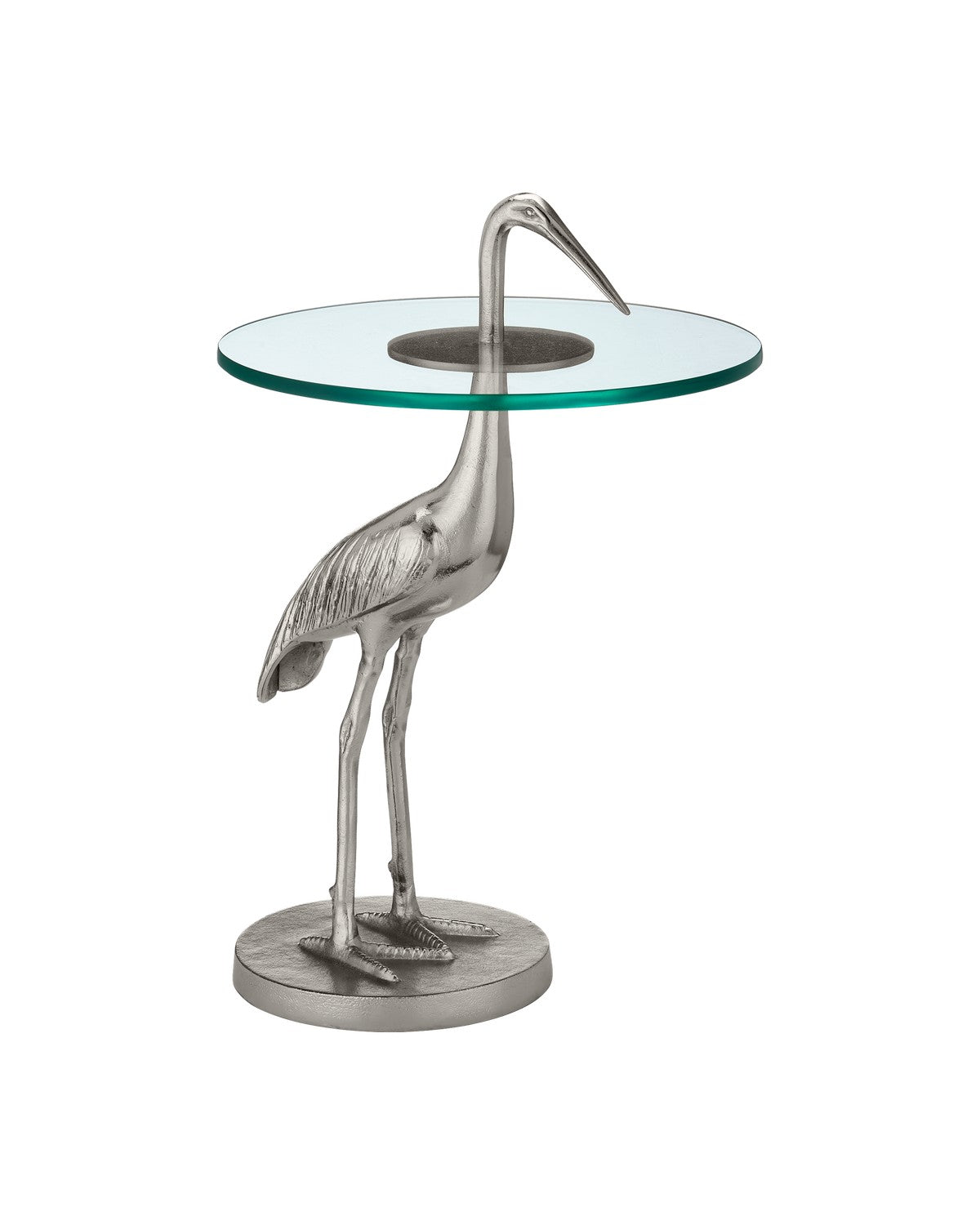 Currey and Company - 4000-0195 - Accent Table - Nickel / Clear