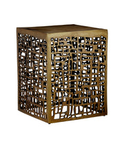 Currey and Company - 4000-0199 - Accent Table - Antique Brass