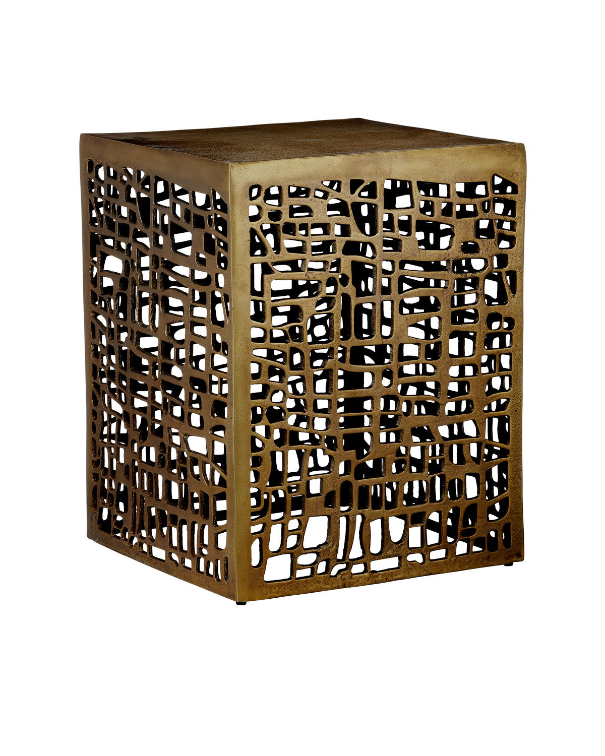 Currey and Company - 4000-0199 - Accent Table - Antique Brass