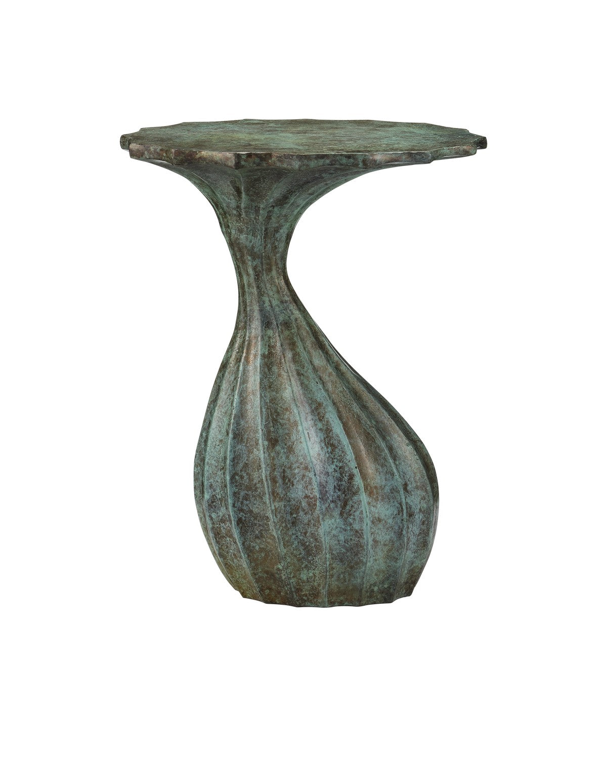Currey and Company - 4000-0207 - Accent Table - Verdigris