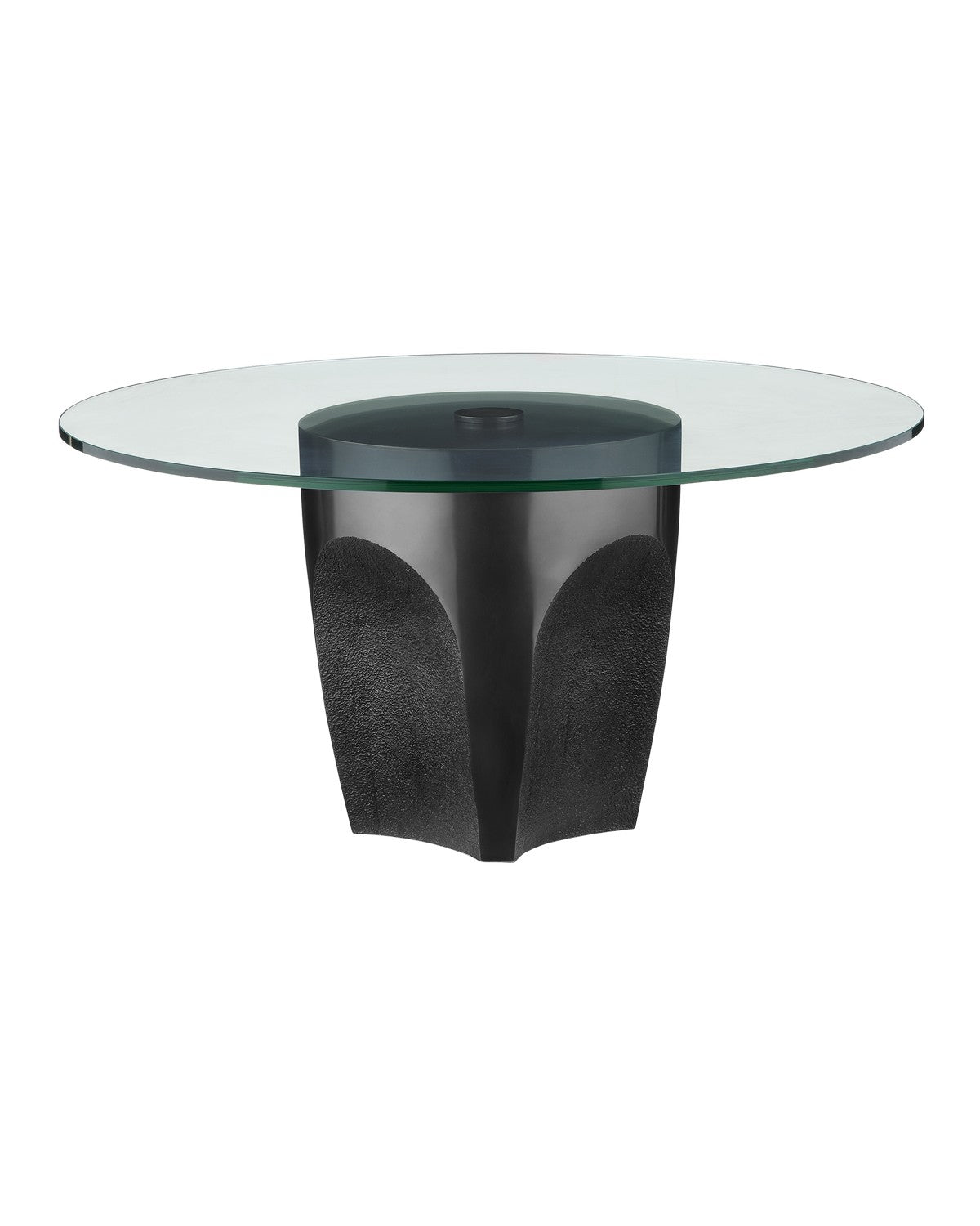 Currey and Company - 4000-0218 - Cocktail Table - Black / Clear