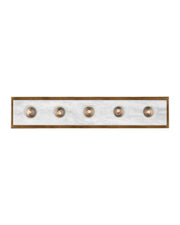 Currey and Company - 5800-0055 - Five Light Wall Sconce - Natural / Antique Brass