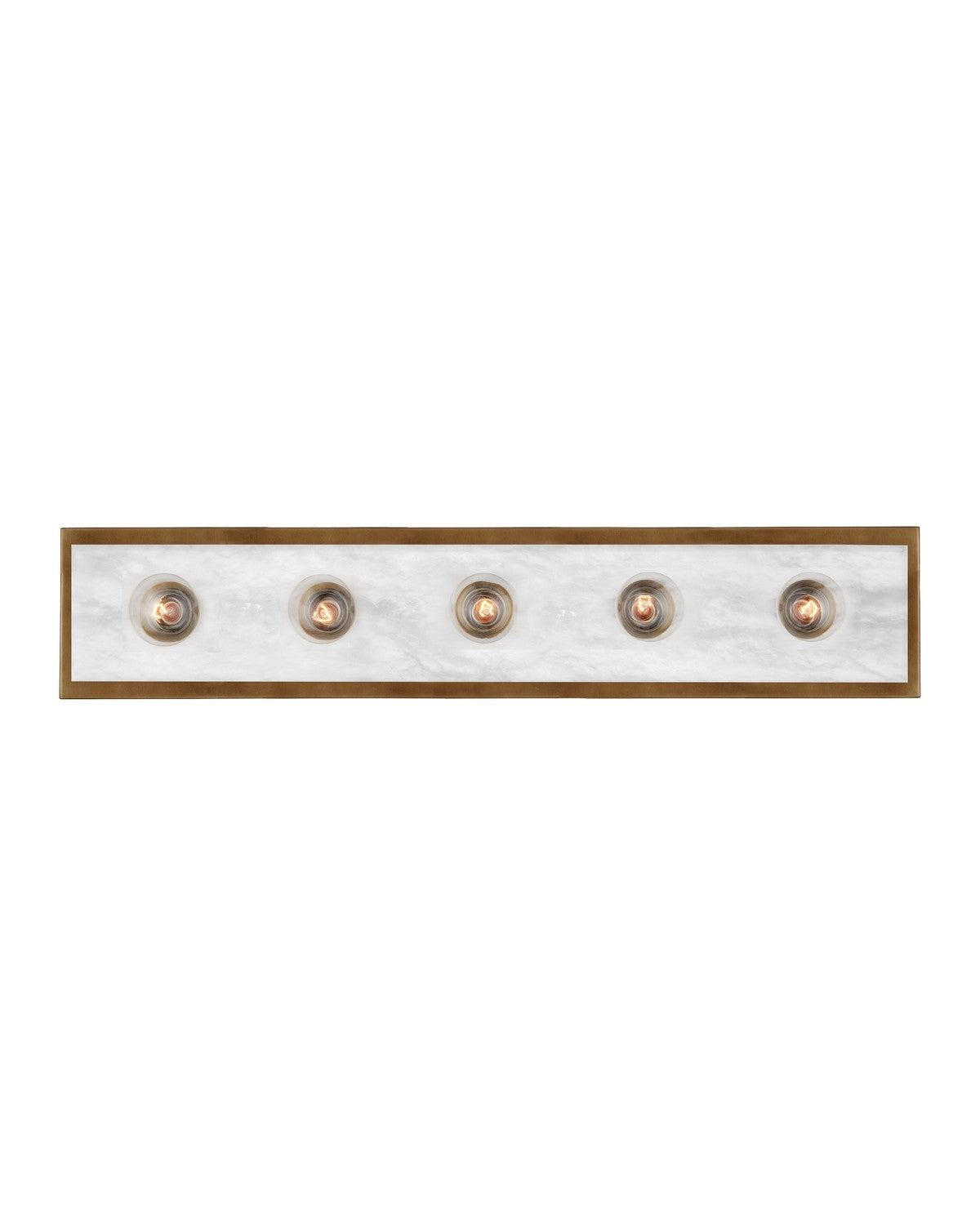 Currey and Company - 5800-0055 - Five Light Wall Sconce - Natural / Antique Brass