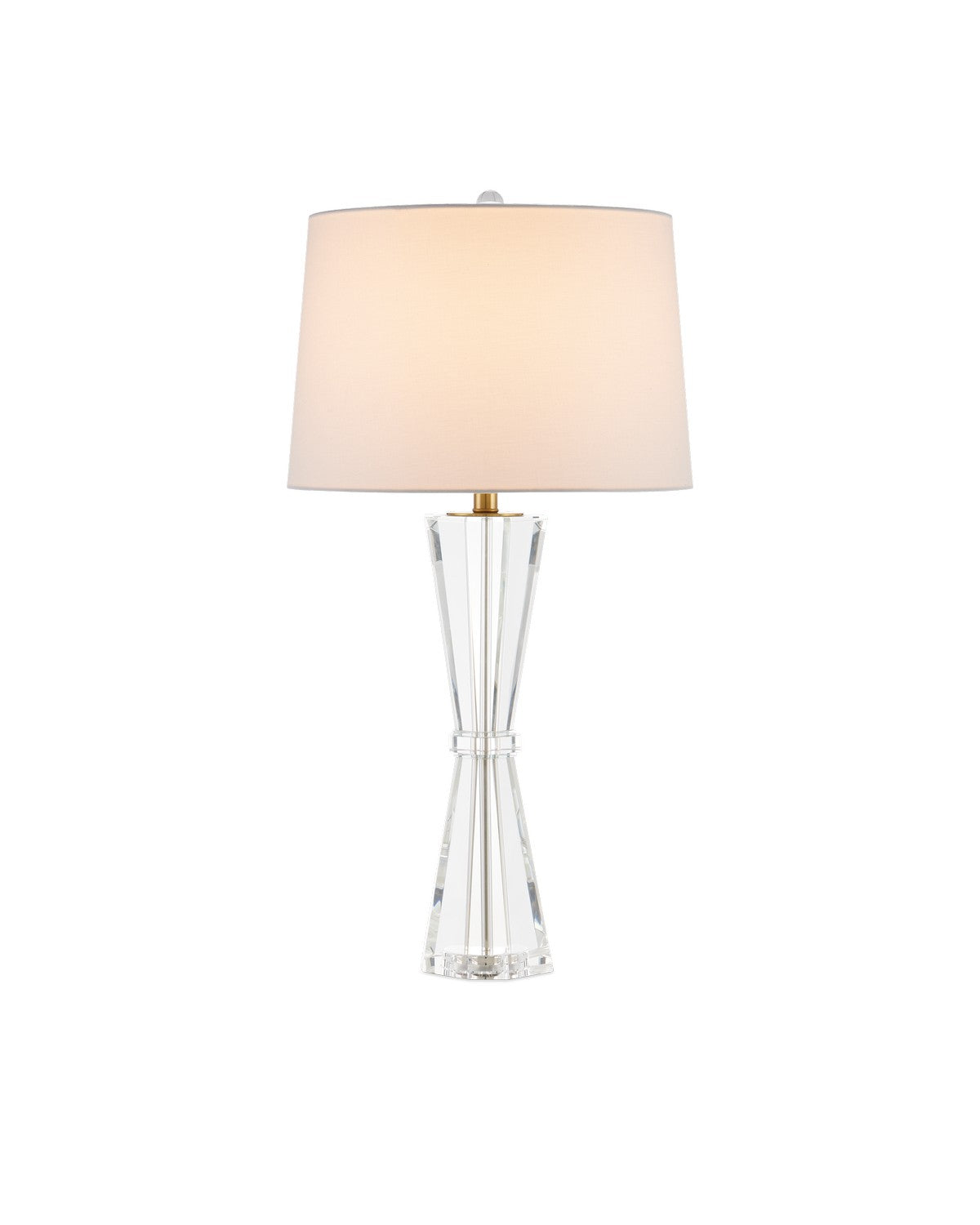 Currey and Company - 6000-0972 - One Light Table Lamp - Clear / Polished Brass