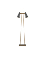 Currey and Company - 8000-0163 - LED Floor Lamp - Oil Rubbed Bronze / Antique Brass