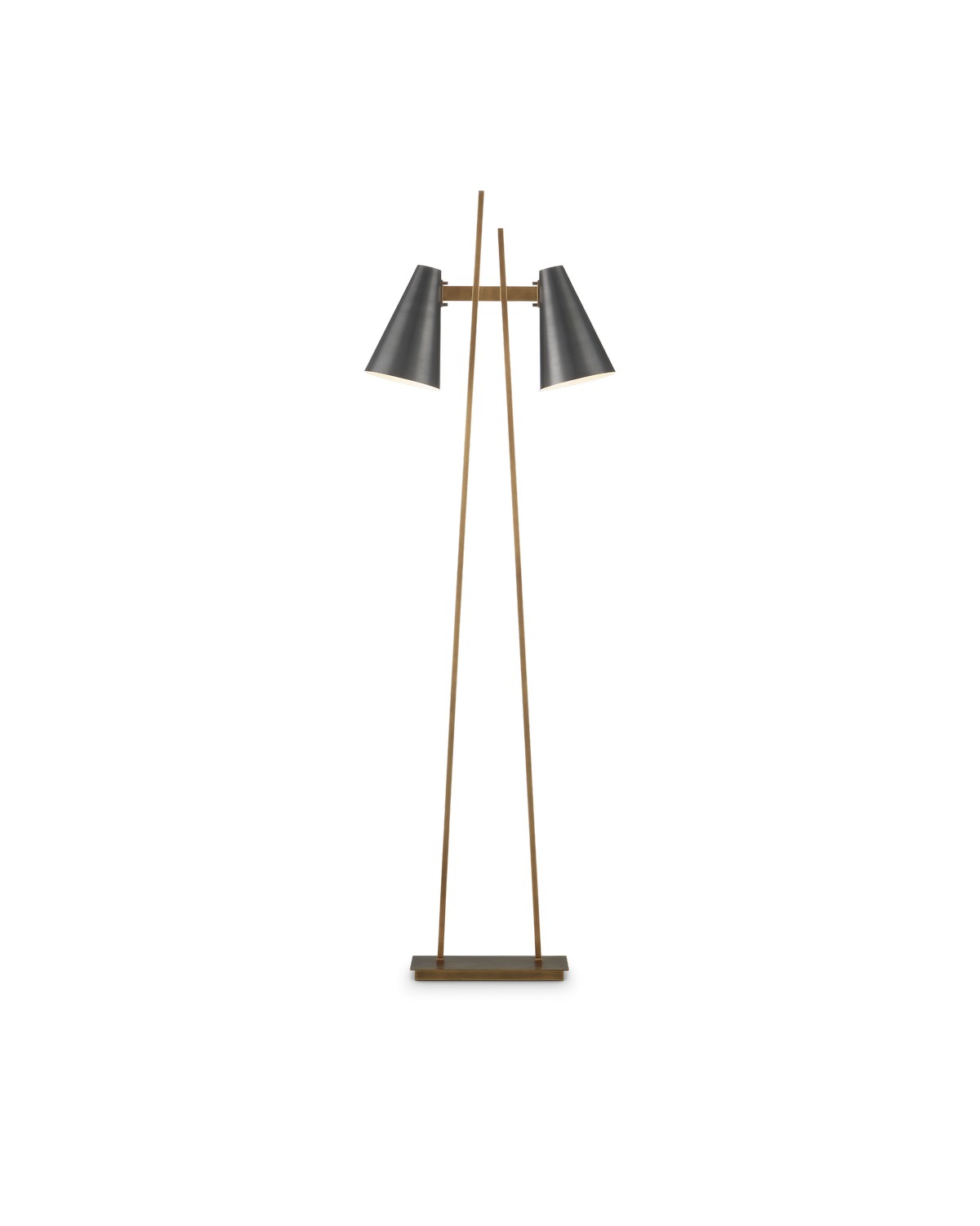 Currey and Company - 8000-0163 - LED Floor Lamp - Oil Rubbed Bronze / Antique Brass