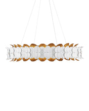 Currey and Company - 9000-1253 - LED Chandelier - Gesso White / Contemporary Gold