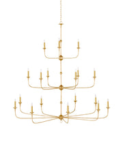 Currey and Company - 9000-1255 - 18 Light Chandelier - Contemporary Gold Leaf / Contemporary Gold
