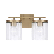 Capital Lighting - 156221AD-555 - Two Light Vanity - Vaughn - Aged Brass