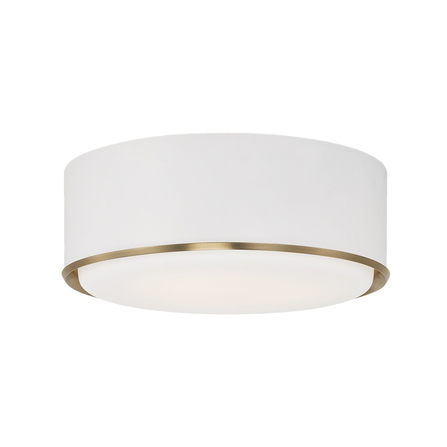 Capital Lighting - 254831RE - Three Light Flush Mount - Carlton - Matte Brass and White