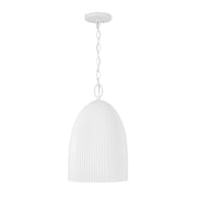 Capital Lighting - 356111CE - One Light Pendant - Mallory - Ceramic White