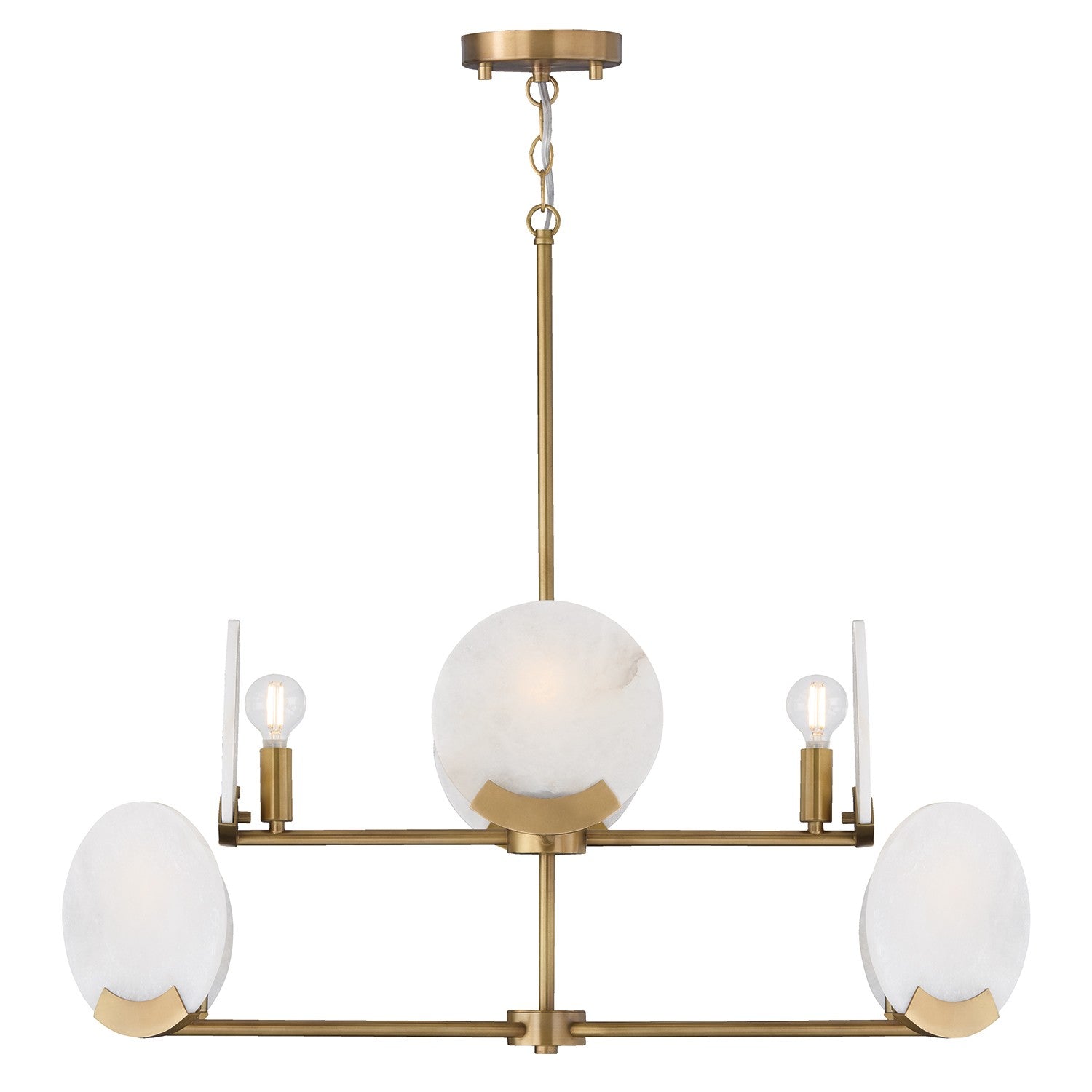 Capital Lighting - 454681AD - Eight Light Chandelier - Oriya - Aged Brass