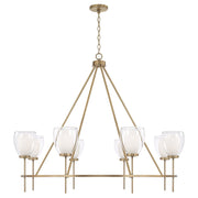Capital Lighting - 455981AD - Eight Light Chandelier - Joss - Aged Brass