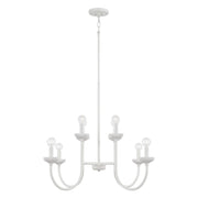 Capital Lighting - 456181CE - Eight Light Chandelier - Mallory - Ceramic White