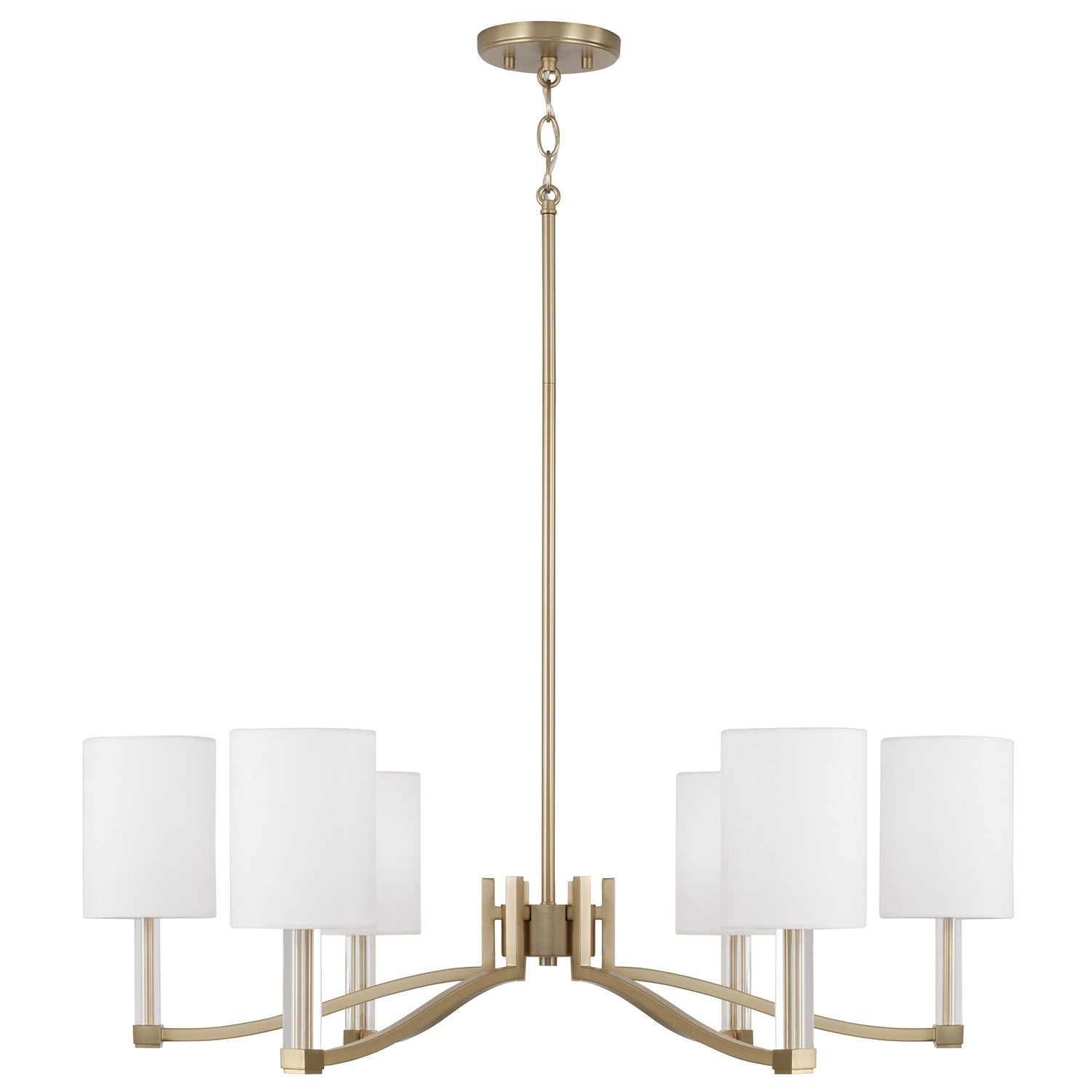 Capital Lighting - 457061MA-715 - Six Light Chandelier - Ingrid - Matte Brass