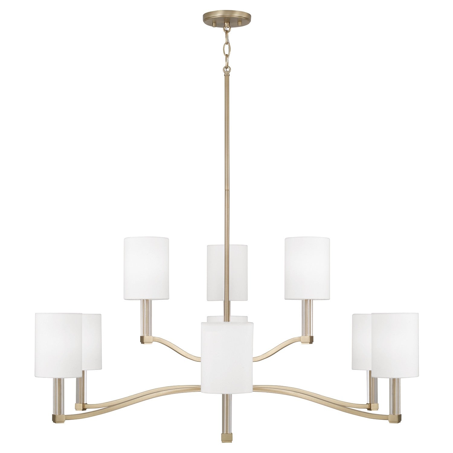 Capital Lighting - 457091MA-715 - Nine Light Chandelier - Ingrid - Matte Brass