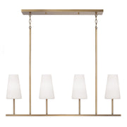 Capital Lighting - 855241AD-550 - Four Light Island Pendant - Averitt - Aged Brass