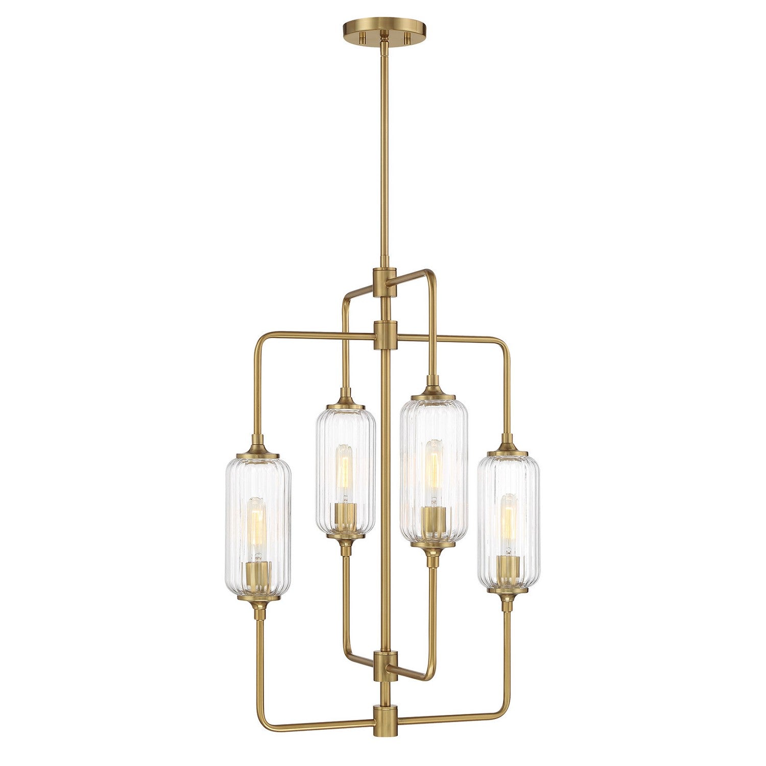Savoy House - 1-3023-4-322 - Four Light Chandelier - Holton - Warm Brass