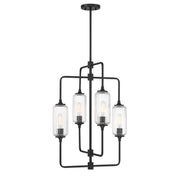Savoy House - 1-3023-4-89 - Four Light Chandelier - Holton - Matte Black