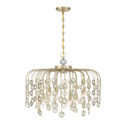 Savoy House - 1-3598-6-127 - Six Light Chandelier - Irina - Noble Brass