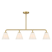 Savoy House - 1-4014-4-322 - Four Light Linear Chandelier - Blair - Warm Brass