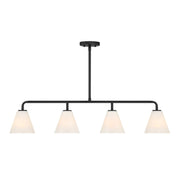 Savoy House - 1-4014-4-89 - Four Light Linear Chandelier - Blair - Matte Black
