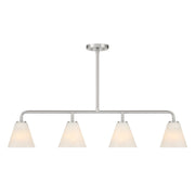 Savoy House - 1-4014-4-SN - Four Light Linear Chandelier - Blair - Satin Nickel